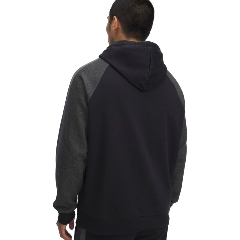 Men's Under Armour Rival Fleece Colorblock Hoodie Black 6003958 001