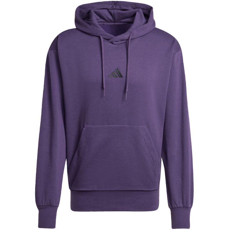 Felpa da uomo adidas Essentials Feelcozy viola JX5661