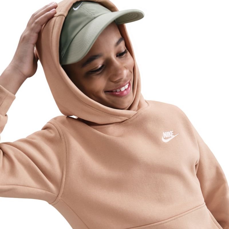Felpa Bambino Nike Sportswear Club Fleece Beige FD3000 200