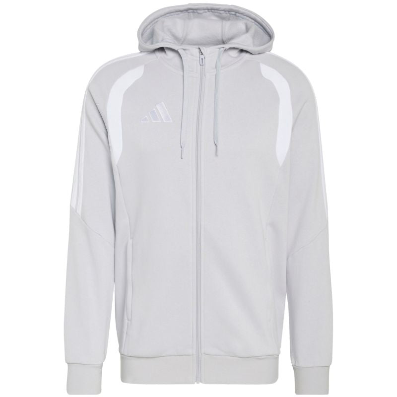 Felpa con cappuccio e zip intera adidas Tiro 26 League da uomo Grigia KF3319
