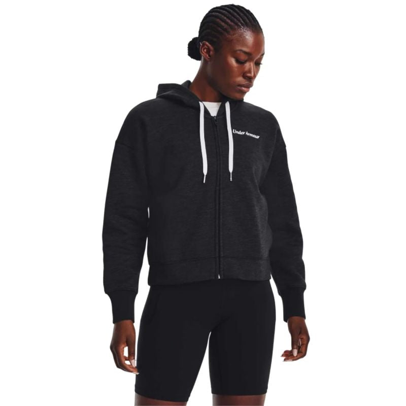 Under Armor Essential Fleece Script FZ Hoodie W 1374106-001