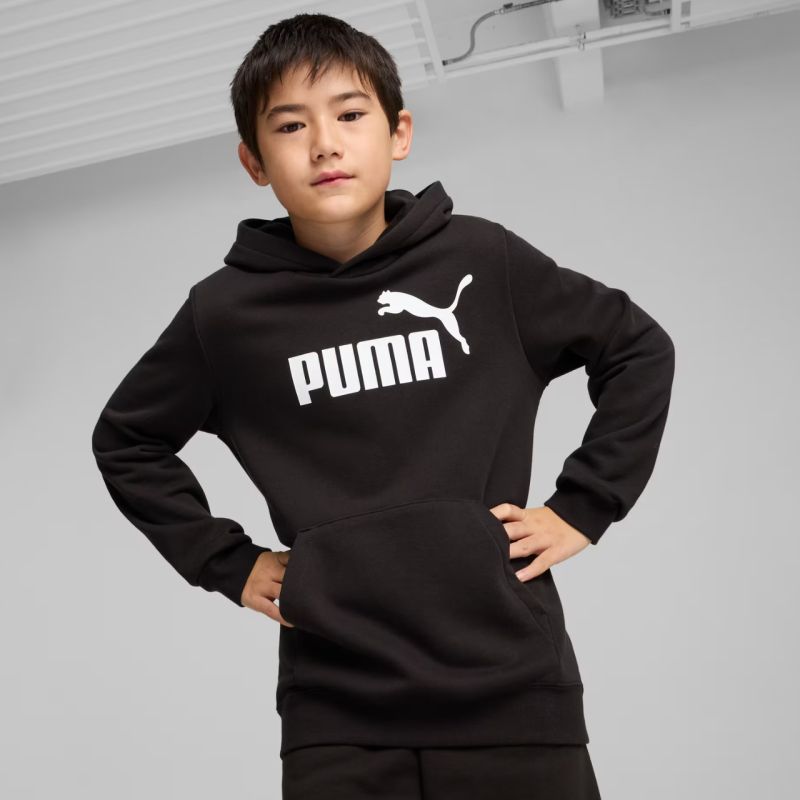 Puma ESS No. 1 Logo Hoodie for Kids Black 684909 01
