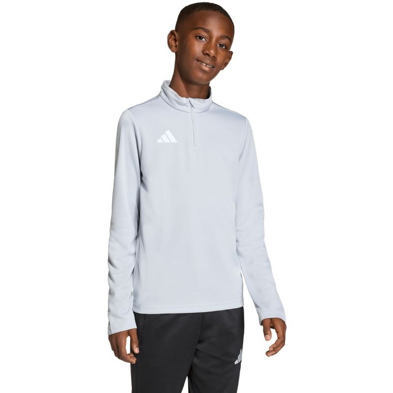 Felpa bambino adidas Entrada 26 Training Top grigio chiaro JZ6637
