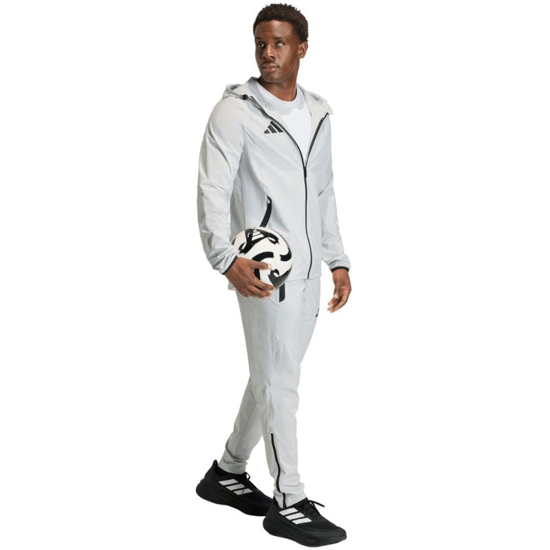 Men's adidas Tiro 26 Travel Windbreaker Jacket Light Gray KD3336